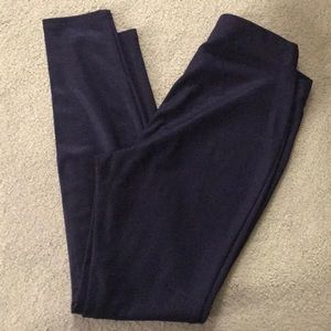 Black leggings with a slight shimmer